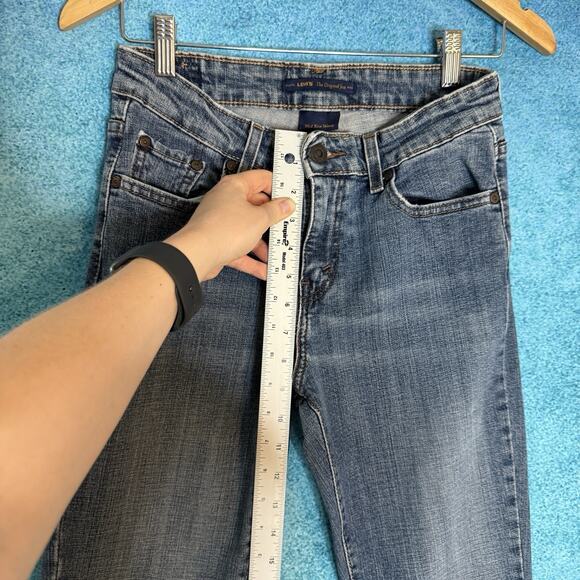 Levis The Original Jean Mid Rise Skinny Women's Size 8M Blue Jeans W26 L30 VTG - Picture 6 of 16